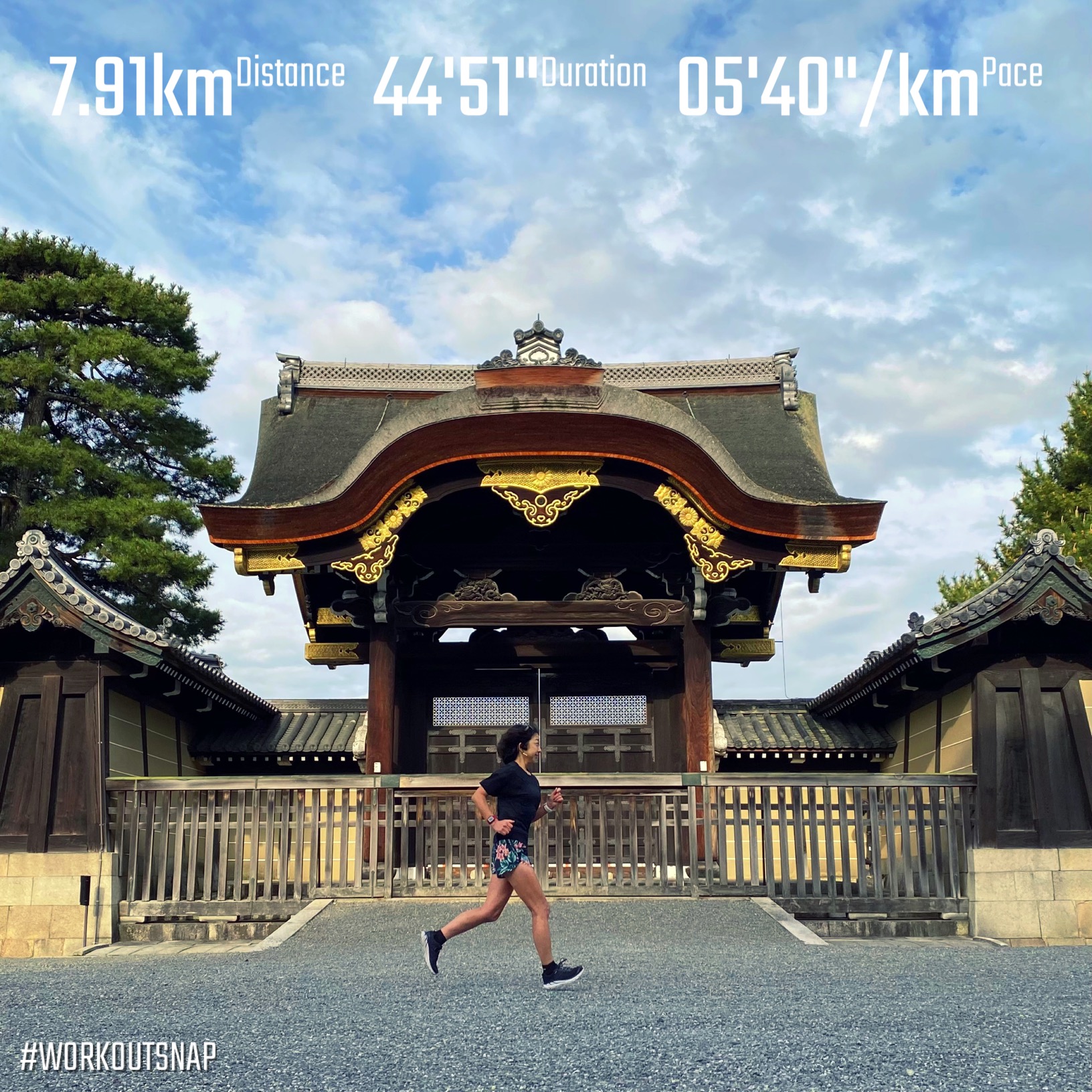 7.91km(5’40”) イージーラン【2021/4/7】in京都御所