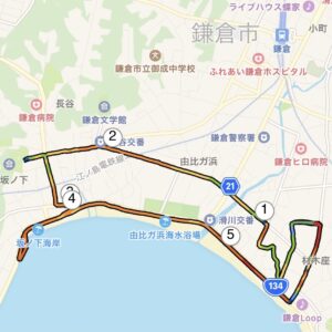 8月13日（金）【6.09km(5’34”)】MAP拡大図