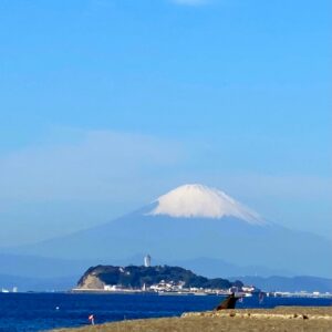逗子マリーナから見る富士山