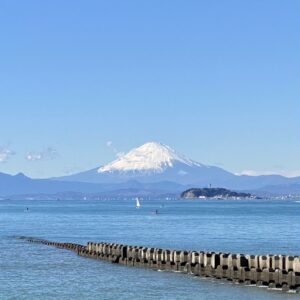 逗子海岸からの富士山