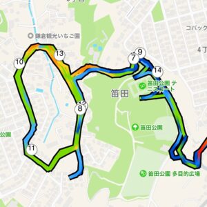 12月3日（金）【3x(5’37”で3.3km)】MAP