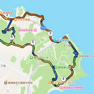 7月18日（月）【観音崎8.5km JOG】MAP
