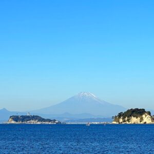 逗子マリーナから見る富士山