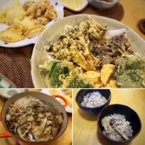 舞茸の天ぷらや鍋、炊き込みご飯